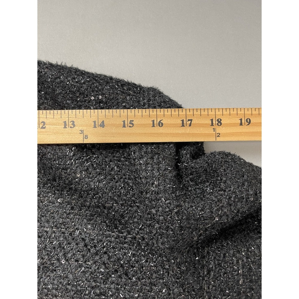 RSVP by Talbots Womens Blazer Jacket 14 Black Tweed Glitter Holiday Cocktail - Picture 11 of 11